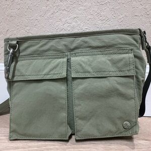 Athleta travel crossbody 

Light olive green